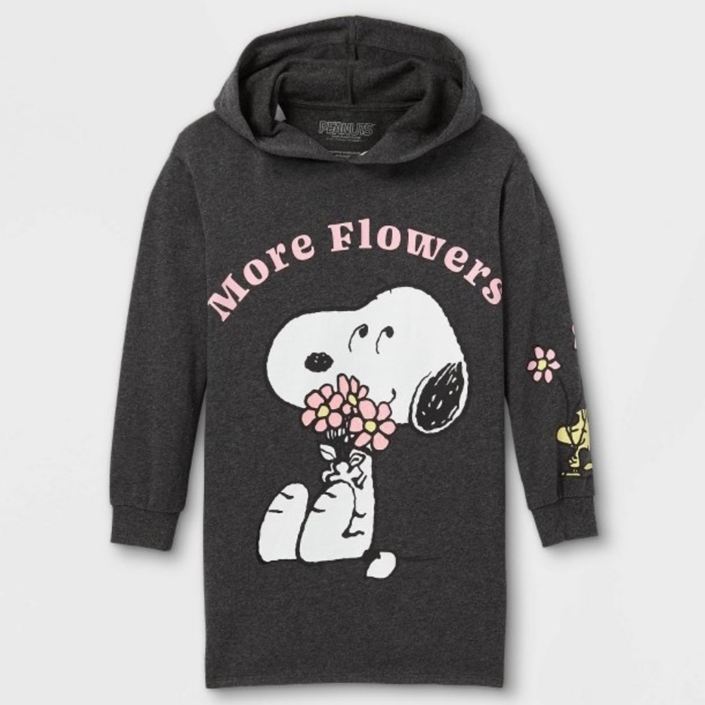 Peanuts Snoopy Gray Sweater Dress